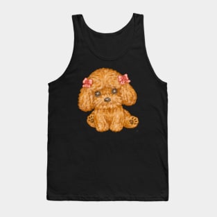 Toy poodle with a ribbon Tank Top